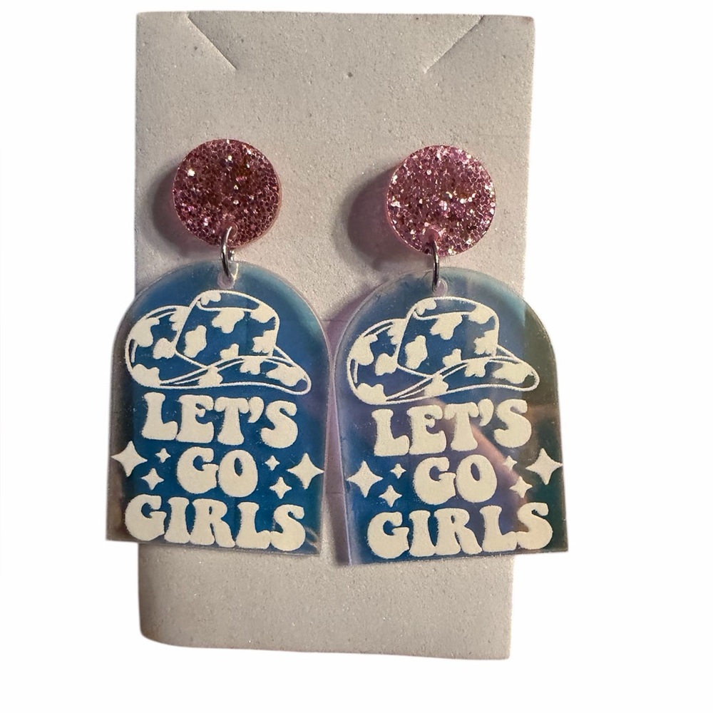 Let’s Go Girls Sparkle Dangle Earrings